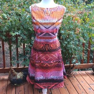 Dressbarn Native Inspired A Line Dress  Aztec,Native Inspired, Vintage